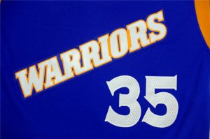 Maillot De Basket Golden State Warriors Kevin Durant 35 2017 New Bleu